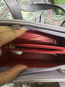 Chic Lavender Top Handle Bag