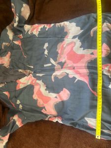 Blue Floral Print kurta