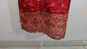 Elegant Red Kurta Palazzo set.