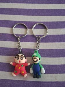 Keychains (Shinchan & Luigi)