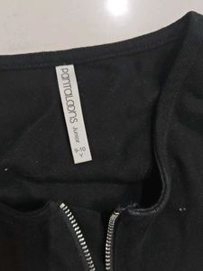 Black Zip-Up A-Line Dress
