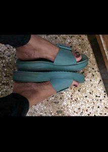 Sparkling Gemstone Slide Sandals