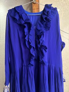 Royal Blue Ruffle Gown