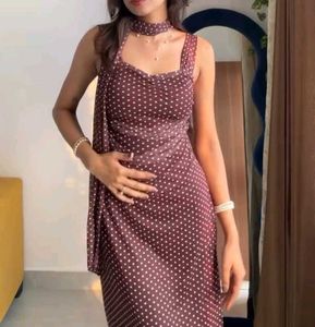 Elegant Polka Dot  dress