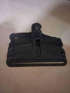 12 pcs Set of Black Slim Hangers