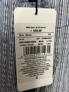 Striped Short Sleeve Button-Up Shirt