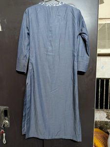 Stylish Blue Cotton Kurta