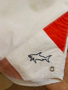 Paul &amp; Shark White Embroidered Button-Down Shirt