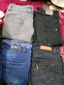 Gray Denim Jeans (Pack of 4)