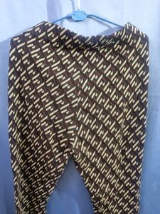 Patterned Casual Trousers