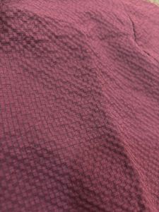 Maroon textured shirt
