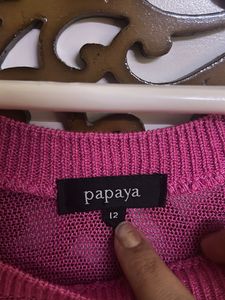Cozy BrightPink Sweater(off-shoulder or plain)