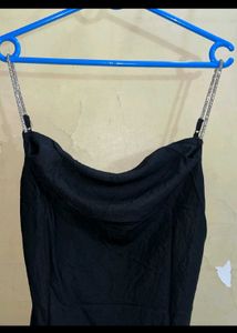 zudio black one piece dress