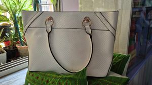 Chic White Tote Bag