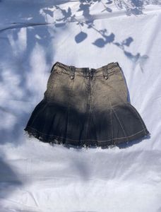 y2k denim mini skirt