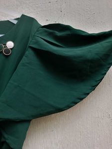 Gorgeous Deep Green Birthday Frock