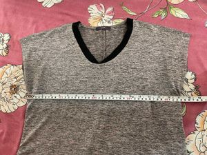 Code by Lifestyle Grey V-Neck Tunic Top