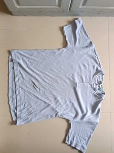 GLITCHEZ Henly neck T Shirt Blue