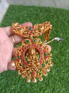 Elegant Matte Finish Laxmi Pendent Jewellary