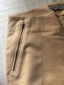 Classic pinkish Beige straight Trousers