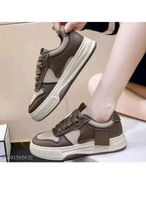 Stylish Brown & Beige Sneakers