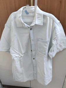 Men's Light Wash Denim Shirt