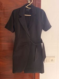 Chic Black Blazer Dress