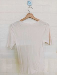 Light Pink V-Neck T-Shirt