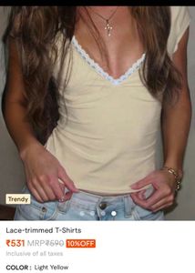savana pastel yellow lace top