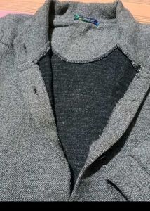 Grey Button-Up Winter Coat