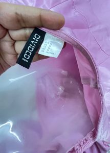 Cute Pink Puff Sleeve Mini Dress