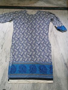 Stylish Blue Printed Kurta