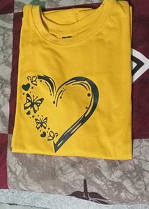 Comfortable Mustard Oversized t-shirt