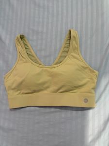 361 degree padded sage green Sports Bra