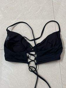 Black String Bikini Top