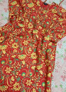🍒 Beautiful Kaftan Red kurti