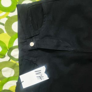H&amp;M Black Wide-Leg Pants