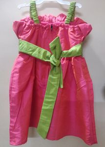 A.T.U.N. Irls Pink And Green Dress