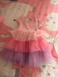 Tiered Pink Tulle Dress