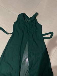 Elegant Deep Green Maxi Dress