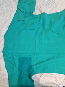 Teal Button-Down Kurta