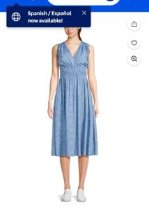 Blue Floral Summer Dress