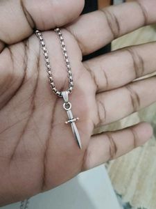 Men's Dagger Pendant Necklace