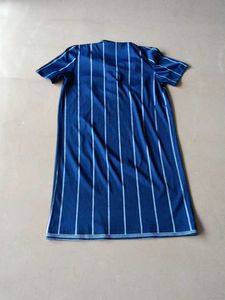Vintage Navy Striped Floral Dress