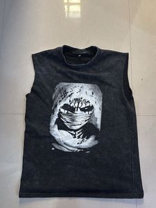 Men's acid wash  Sleeveless T-Shirt