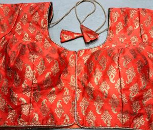 Orange Colour Readymade Blouse