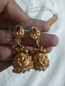 Elegant Indian Gold Necklace Set