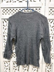 🌸Imported Gray Long Sleeve Sweater B