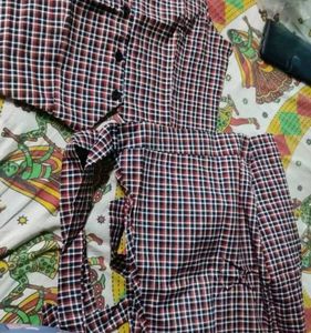 Checkered Casual Mini Dress