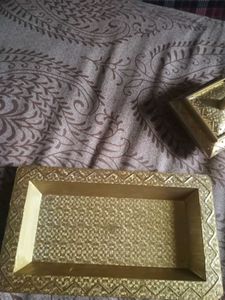Elegant Gold Decorative Makwana Box